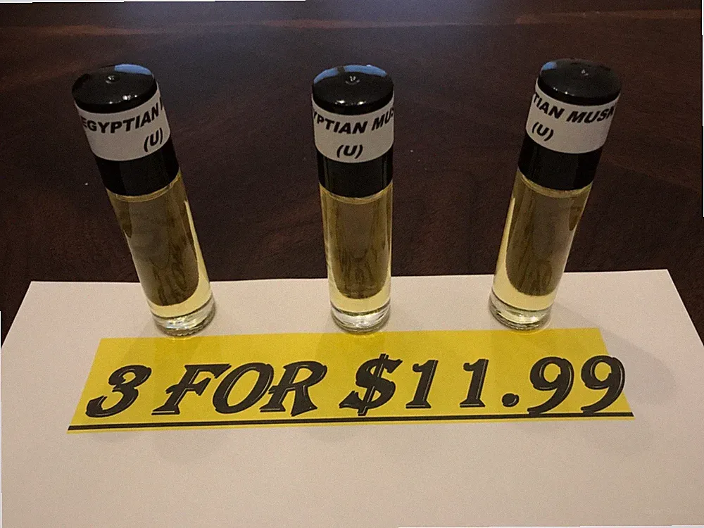 Egyptian musk Roll On Perfume Body Oil 1/3oz (3 for $11.99)