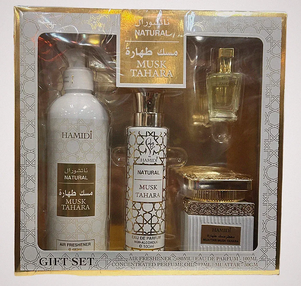 Hamidi Natural Musk Tahara 4pcs Gift Set A/F + Muattar + EDP + CPO