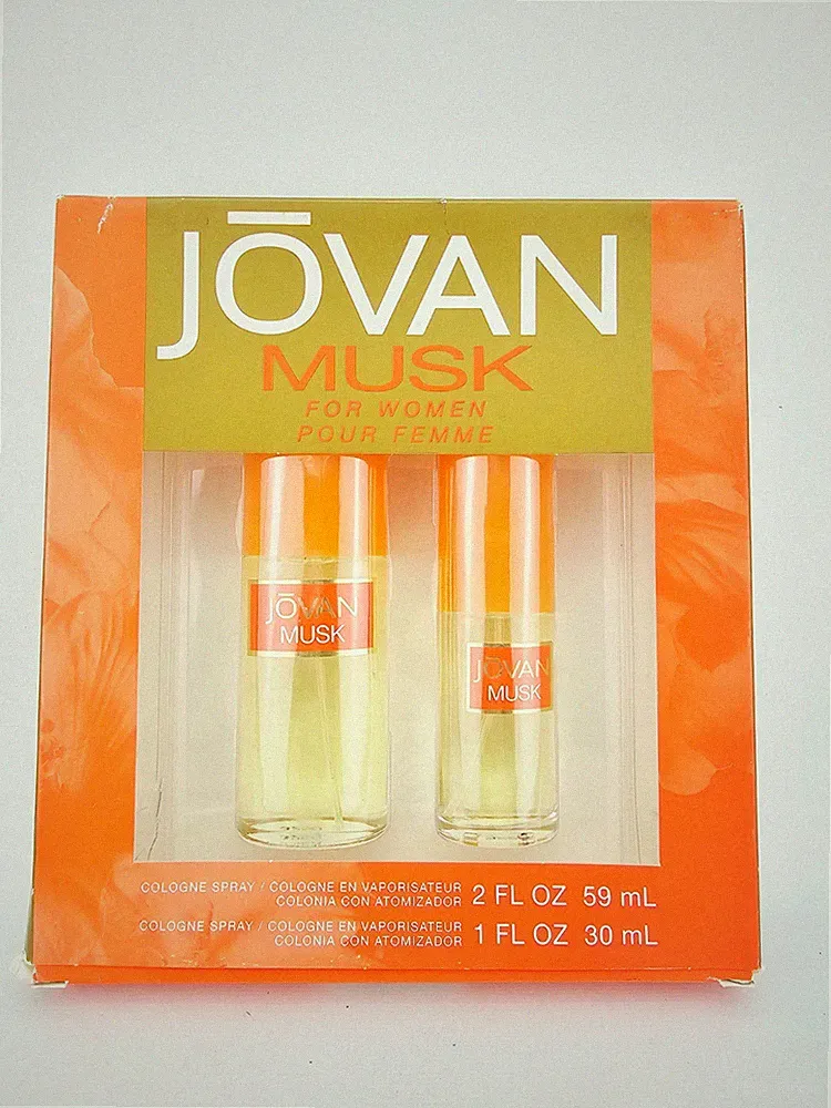 Jovan Musk Womens Cologne Spray Perfume Spray 1 oz 2oz Gift Set 2pc Coty