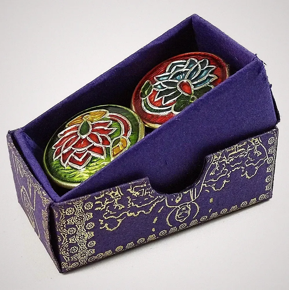 Musk Natural Solid Perfume Pack of 2 | Mini Brass Jar 4g Each