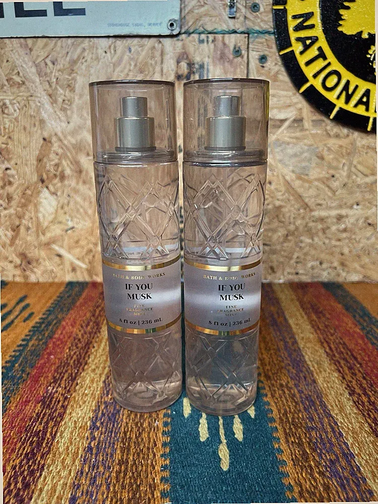 NEW Bath & Body IF YOU MUSK Fine Fragrance Body Mist Spray 8 oz Ea Lot Of 2